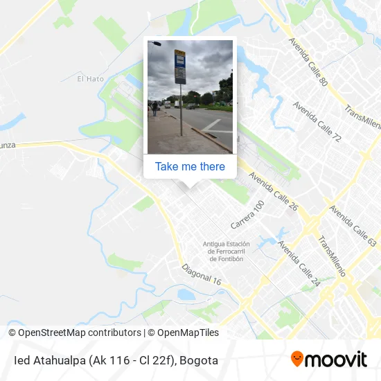 Ied Atahualpa (Ak 116 - Cl 22f) map