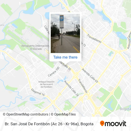 Mapa de Br. San José De Fontibón (Ac 26 - Kr 96a)