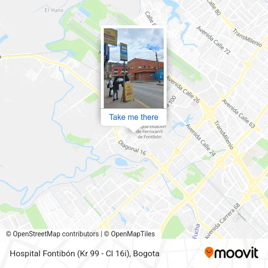 Mapa de Hospital Fontibón (Kr 99 - Cl 16i)