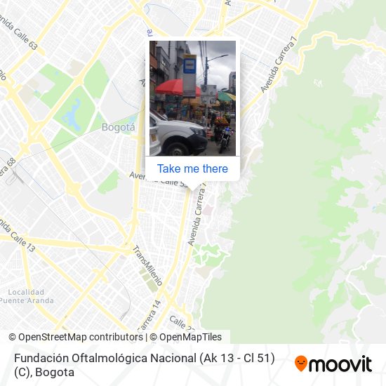 Mapa de Fundación Oftalmológica Nacional (Ak 13 - Cl 51) (C)