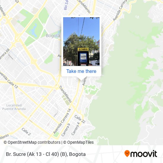 Mapa de Br. Sucre (Ak 13 - Cl 40) (B)