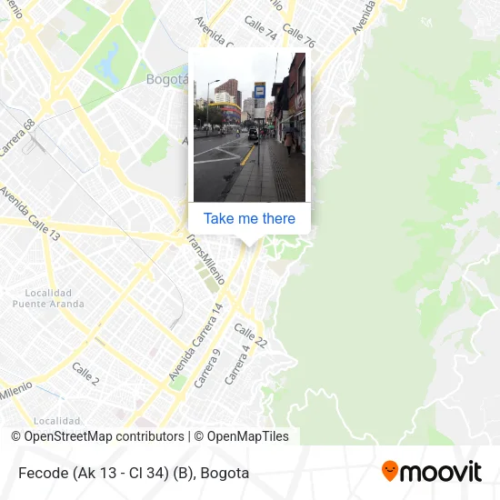 Fecode (Ak 13 - Cl 34) (B) map