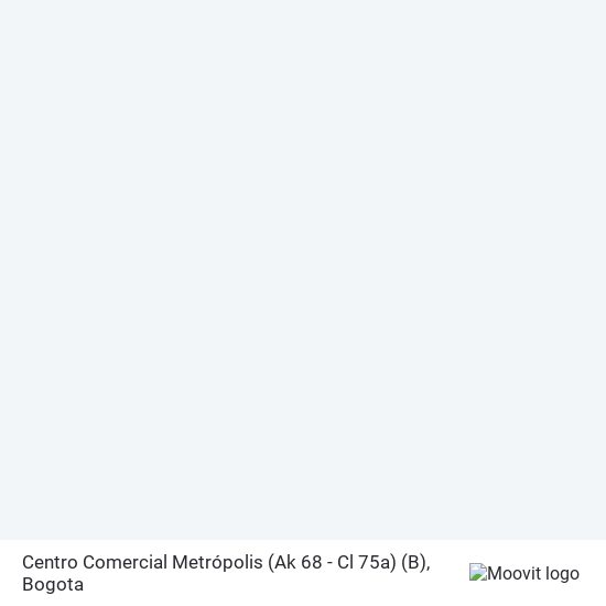 Centro Comercial Metrópolis (Ak 68 - Cl 75a) (B) map