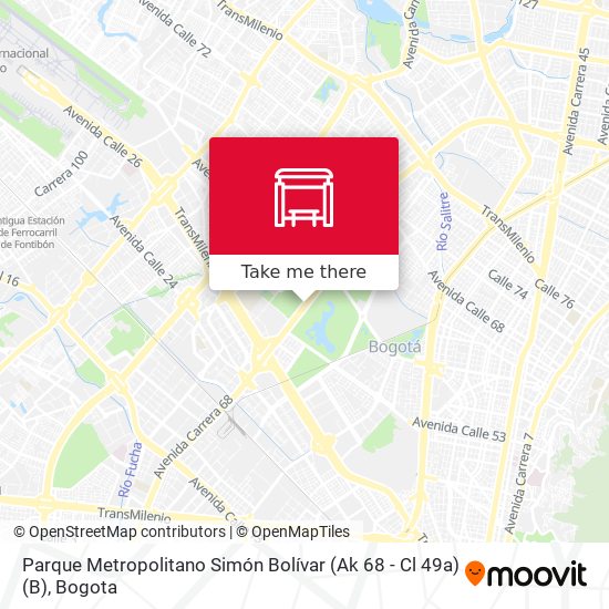 Parque Metropolitano Simón Bolívar (Ak 68 - Cl 49a) (B) map