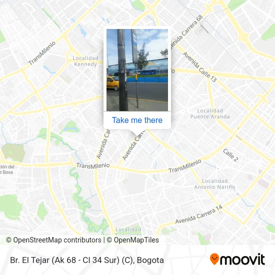 Br. El Tejar (Ak 68 - Cl 34 Sur) (C) map