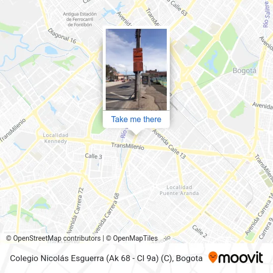 Mapa de Colegio Nicolás Esguerra (Ak 68 - Cl 9a) (C)