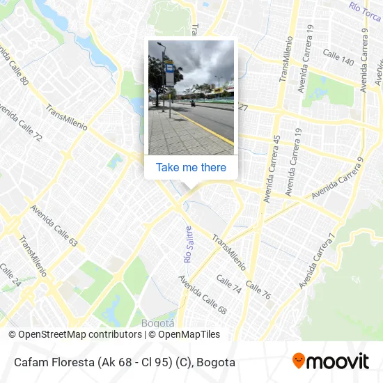 Cafam Floresta (Ak 68 - Cl 95) (C) map