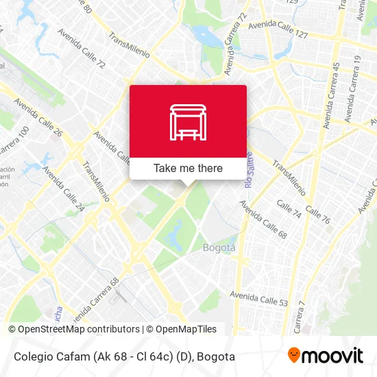 Mapa de Colegio Cafam (Ak 68 - Cl 64c) (D)
