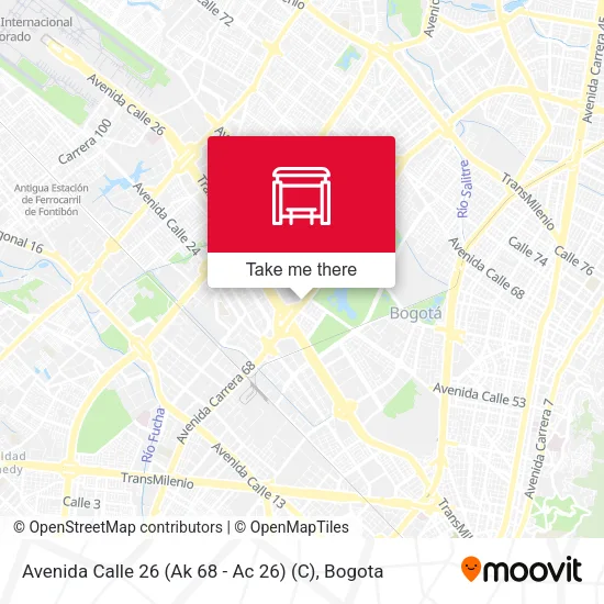 Mapa de Avenida Calle 26 (Ak 68 - Ac 26) (C)