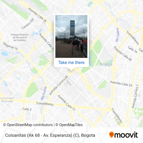 Mapa de Colsanitas (Ak 68 - Av. Esperanza) (C)