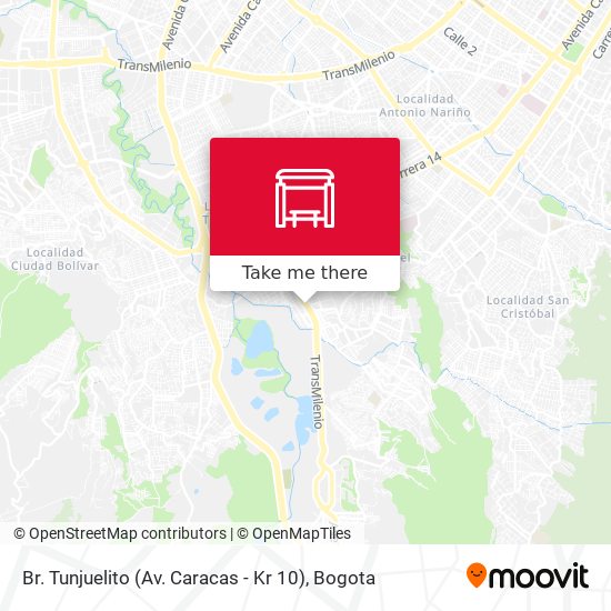 Br. Tunjuelito (Av. Caracas - Kr 10) map