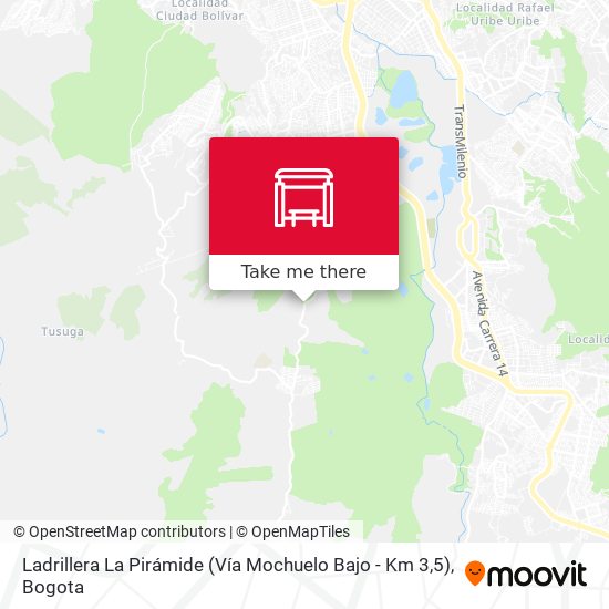 Ladrillera La Pirámide (Vía Mochuelo Bajo - Km 3,5) map