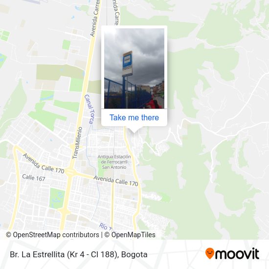 Br. La Estrellita (Kr 4 - Cl 188) map