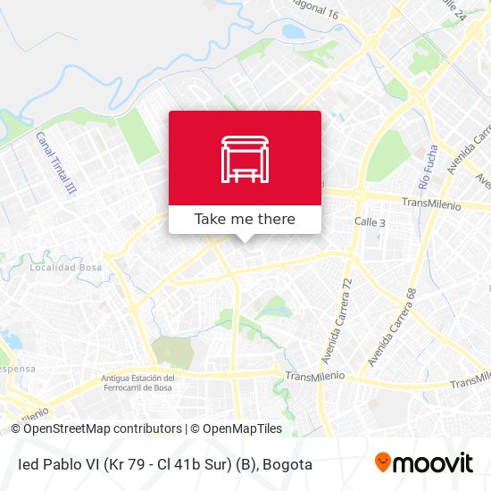 Mapa de Ied Pablo VI (Kr 79 - Cl 41b Sur) (B)