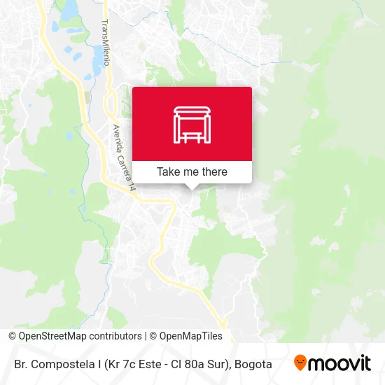 Mapa de Br. Compostela I (Kr 7c Este - Cl 80a Sur)