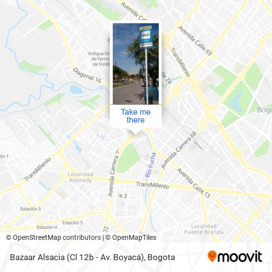 Mapa de Bazaar Alsacia (Cl 12b - Av. Boyacá)