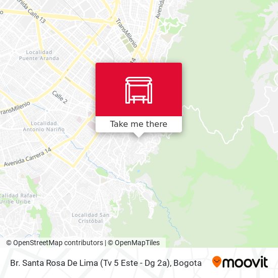 Br. Santa Rosa De Lima (Tv 5 Este - Dg 2a) map