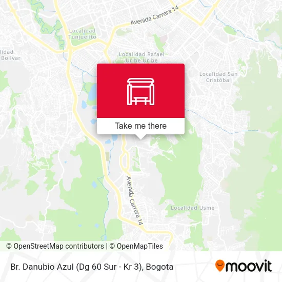 Br. Danubio Azul (Dg 60 Sur - Kr 3) map