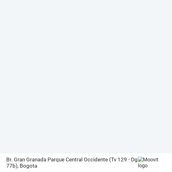 Br. Gran Granada Parque Central Occidente (Tv 129 - Dg 77b) map