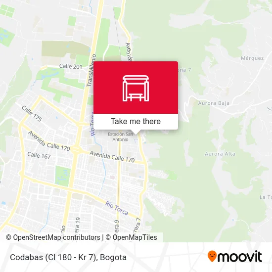 Codabas (Cl 180 - Kr 7) map