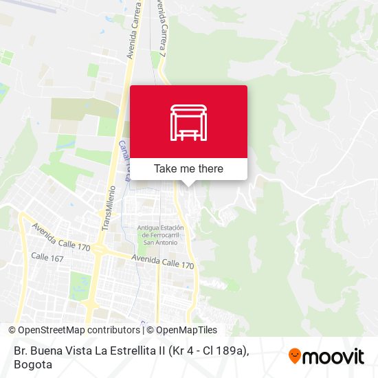 Br. Buena Vista La Estrellita II (Kr 4 - Cl 189a) map