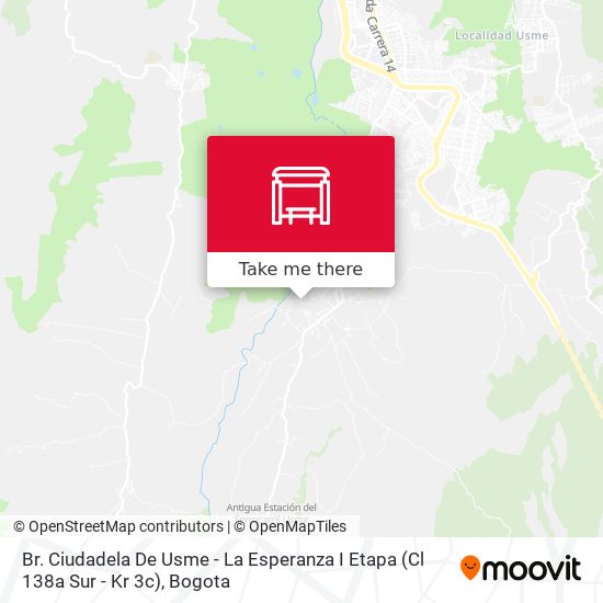Br. Ciudadela De Usme - La Esperanza I Etapa (Cl 138a Sur - Kr 3c) map