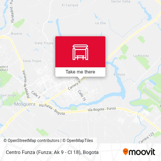 Centro Funza (Funza: Ak 9 - Cl 18) map