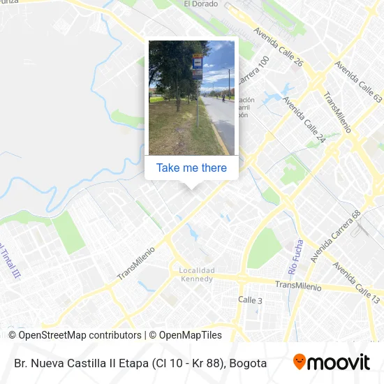 Br. Nueva Castilla II Etapa (Cl 10 - Kr 88) map
