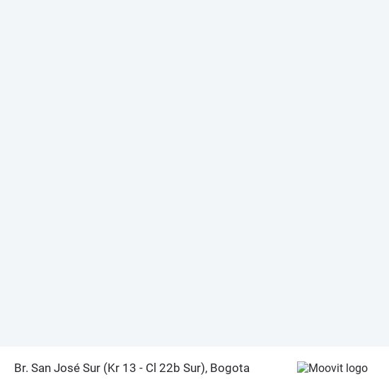 Br. San José Sur (Kr 13 - Cl 22b Sur) map