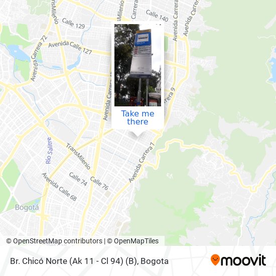 Br. Chicó Norte (Ak 11 - Cl 94) (B) map