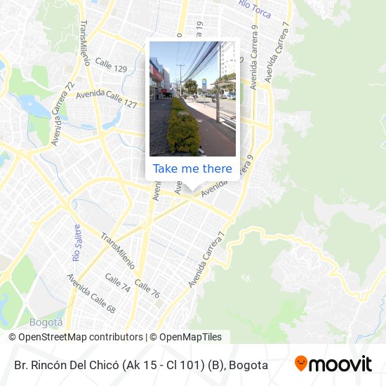 Mapa de Br. Rincón Del Chicó (Ak 15 - Cl 101) (B)