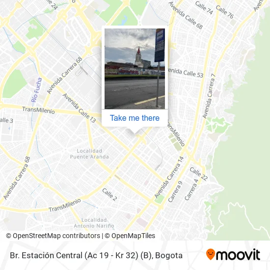 Mapa de Br. Estación Central (Ac 19 - Kr 32) (B)