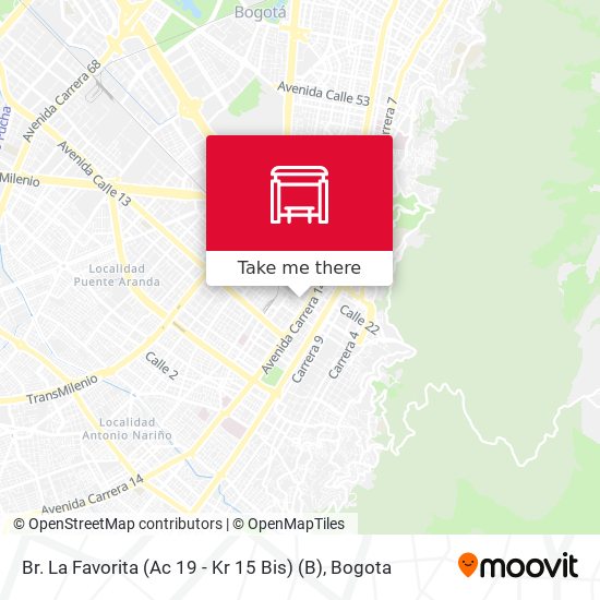 Br. La Favorita (Ac 19 - Kr 15 Bis) (B) map