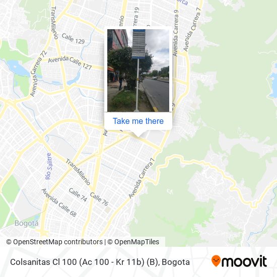 Mapa de Colsanitas Cl 100 (Ac 100 - Kr 11b) (B)
