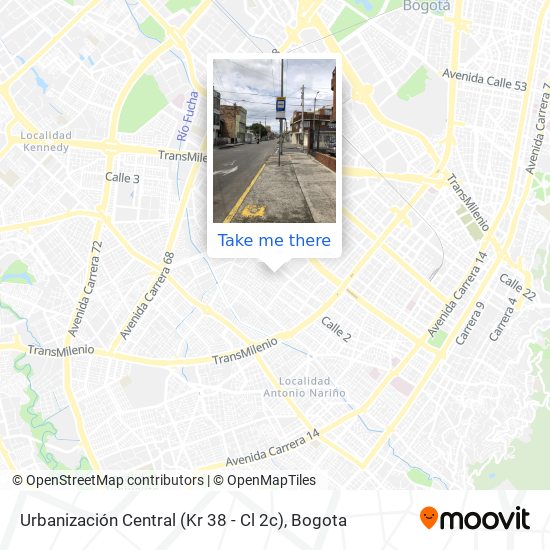 Urbanización Central (Kr 38 - Cl 2c) map