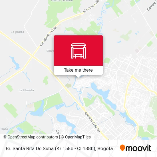 Br. Santa Rita De Suba (Kr 158b - Cl 138b) map