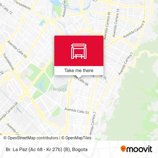 Mapa de Br. La Paz (Ac 68 - Kr 27b) (B)