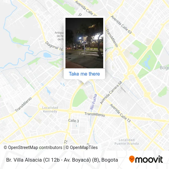 Mapa de Br. Villa Alsacia (Cl 12b - Av. Boyacá) (B)