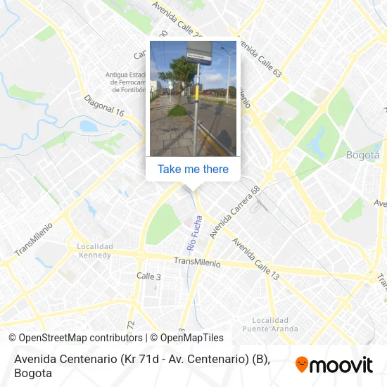 Avenida Centenario (Kr 71d - Av. Centenario) (B) map