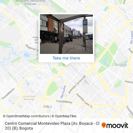 Mapa de Centro Comercial Montevideo Plaza (Av. Boyacá - Cl 20) (B)