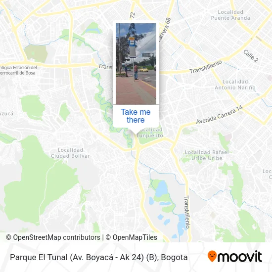 Mapa de Parque El Tunal (Av. Boyacá - Ak 24) (B)