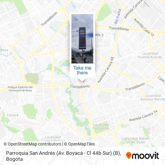 Mapa de Parroquia San Andrés (Av. Boyacá - Cl 44b Sur) (B)