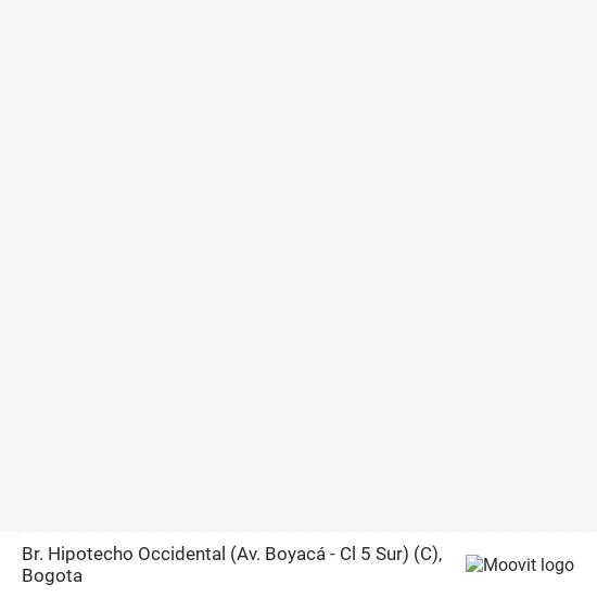Mapa de Br. Hipotecho Occidental (Av. Boyacá - Cl 5 Sur) (C)