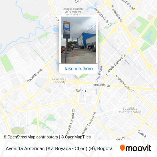 Avenida Américas (Av. Boyacá - Cl 6d) (B) map