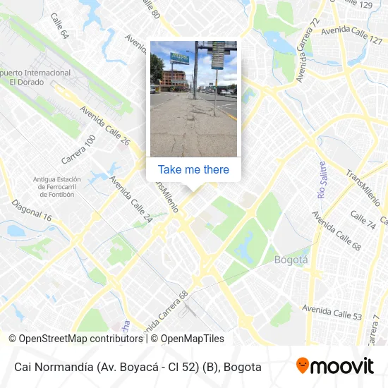 Mapa de Cai Normandía (Av. Boyacá - Cl 52) (B)