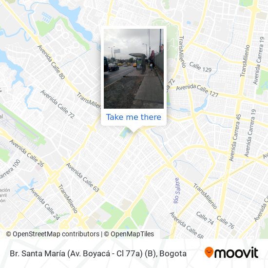 Br. Santa María (Av. Boyacá - Cl 77a) (B) map