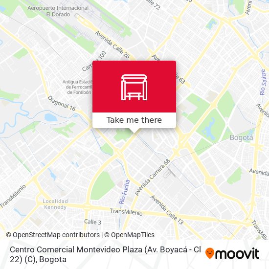 Mapa de Centro Comercial Montevideo Plaza (Av. Boyacá - Cl 22) (C)