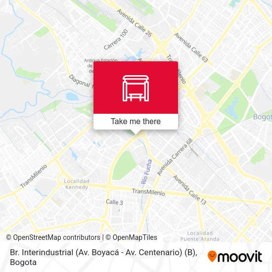 Mapa de Br. Interindustrial (Av. Boyacá - Av. Centenario) (B)