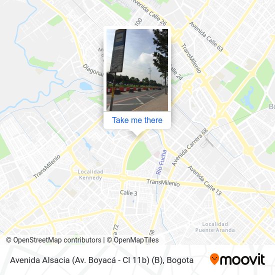 Avenida Alsacia (Av. Boyacá - Cl 11b) (B) map