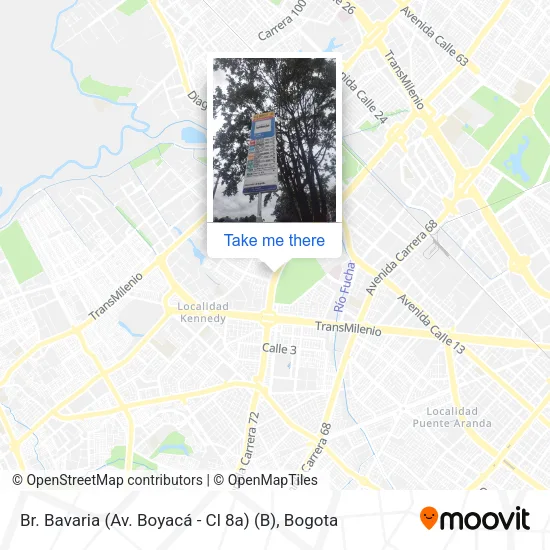 Mapa de Br. Bavaria (Av. Boyacá - Cl 8a) (B)